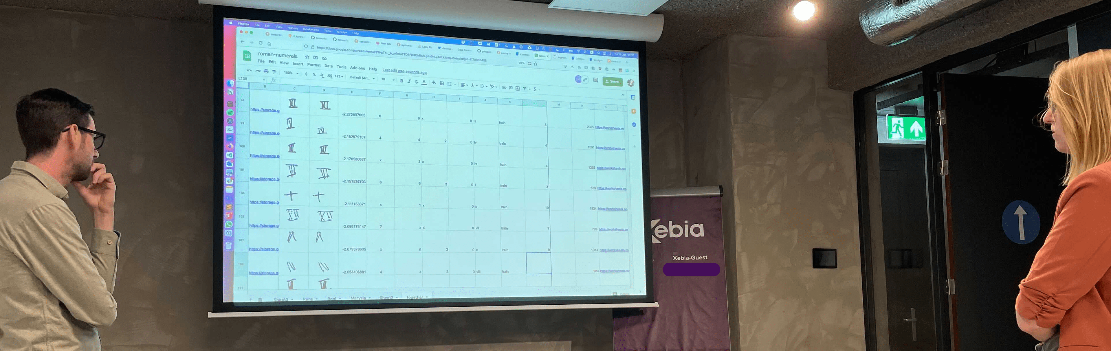 Embedding projector visualization